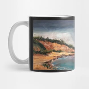 Rain Over the Bluff ~ oil painting Mug